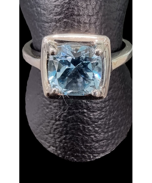 Bague Topaze bleue argent 925