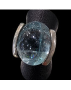 Bague Aigue marine argent 925 Taille 51