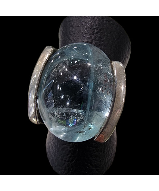 Bague Aigue marine argent 925 Taille 51