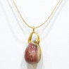 Pendentif Jaspe Mokaïte sur Cordon Réglable