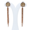 Boucles Swarovski Plaquées or Rose