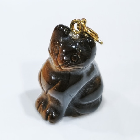Pendentif Œil de Tigre Chat