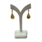 Boucles Ambre Gouttes facettées Argent 925