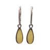 Boucles Ambre Gouttes Argent 925