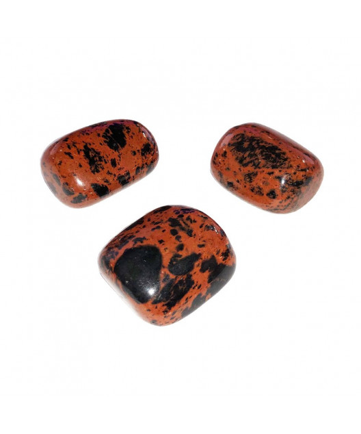 Pierre roulée Obsidienne acajou
