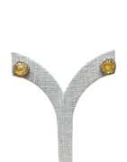 Boucles Ambre Demi-Boules Argent 925