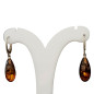 Boucles Ambre Gouttes Argent 925
