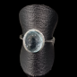 Bague Topaze bleue argent 925 Taille 58
