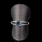 Bague Topaze bleue argent 925 Taille 54