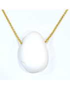 Pendentif Coquille de Bénitier ( Tricdane Géant) sur Chaîne Plaquée or 42 + 5 cm