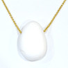 Pendentif Coquille de Bénitier ( Tricdane Géant) sur Chaîne Plaquée or 42 + 5 cm