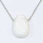 Pendentif Coquille de Bénitier ( Tricdane Géant) sur Chaîne Acier inox 21 + 5 cm