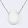 Pendentif Coquille de Bénitier ( Tricdane Géant) sur Chaîne Acier inox 42 + 5 cm