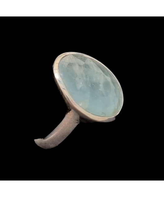 Bague Aigue marine argent 925 Taille 59