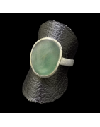 Bague Aventurine verte Argent 925 Taille 57