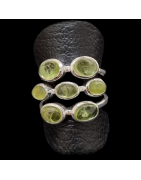 Bague Péridot Argent 925 Taille 58