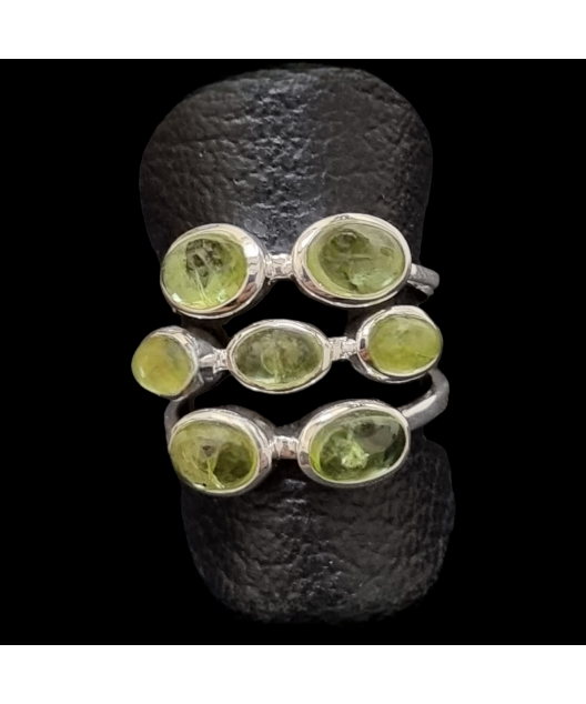 Bague Péridot Argent 925 Taille 58