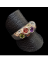 Bague Améthyste Topaze bleue Péridot Citrine Grenat Opale de feu