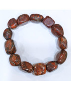 Bracelet Jaspe Bréchique Baroque Grosses Pierres