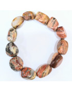 Bracelet Jaspe Bréchique Baroque Grosses Pierres