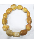 Bracelet jaspe Mokaïte Baroque Grosses Pierres