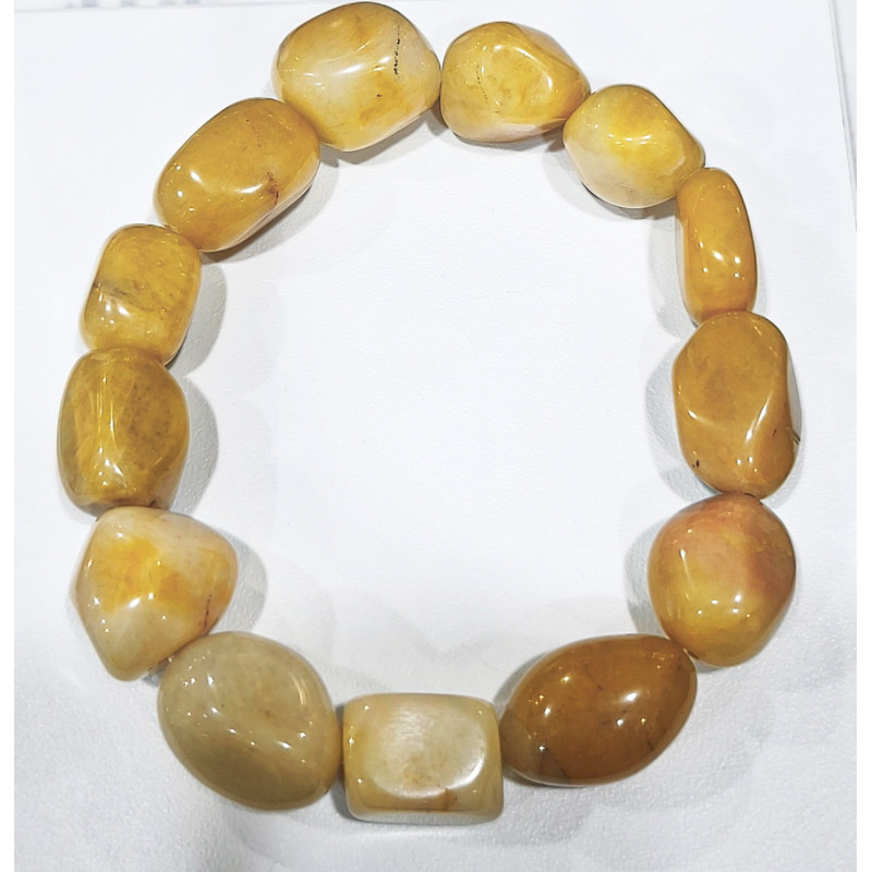Bracelet jaspe Mokaïte Baroque Grosses Pierres