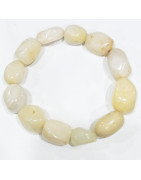 Bracelet Aventurine Jaune Baroque Grosses Pierres