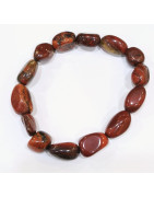 Bracelet Jaspe Bréchique Baroque Moyennes Pierres