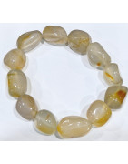 Bracelet Agate de Feu Baroque Grosses Pierres