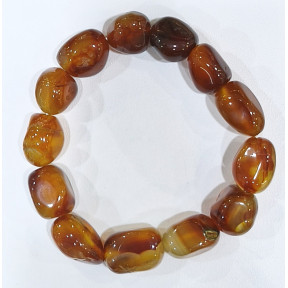 Bracelet Cornaline Baroque Grosses Pierres
