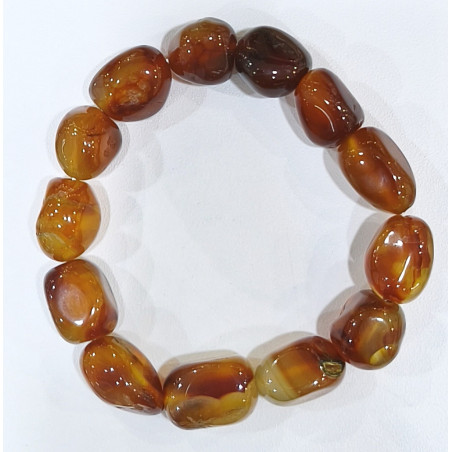 Bracelet Cornaline Baroque Grosses Pierres