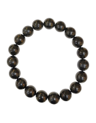 Bracelet Jais Noir Pierre Rondes