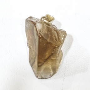 Pendentif Citrine Pierre Brute Polie
