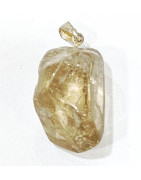 Pendentif Citrine Pierre Brute Polie