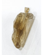 Pendentif Citrine Pierre Brute Polie