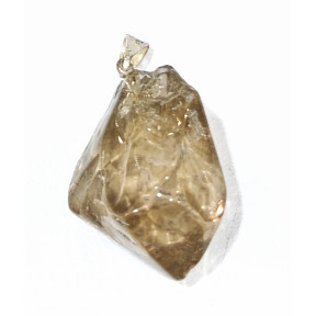 Pendentif Citrine Pierre Brute Polie