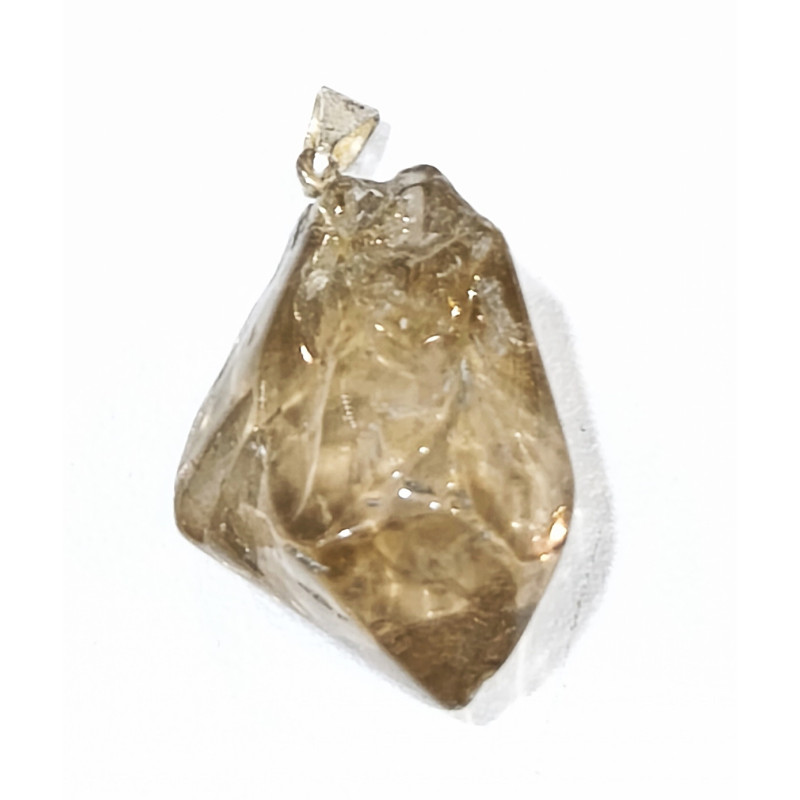 Pendentif Citrine Pierre Brute Polie