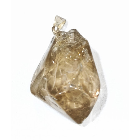 Pendentif Citrine Pierre Brute Polie