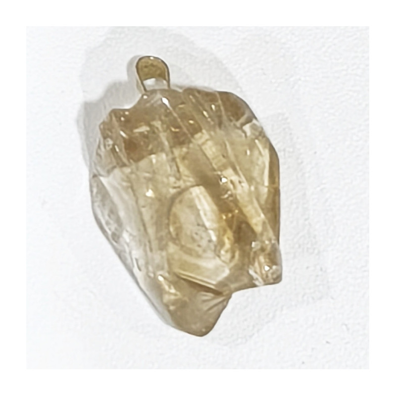 Pendentif Citrine Pierre Brute Polie