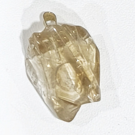Pendentif Citrine Pierre Brute Polie