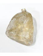 Pendentif Citrine Pierre Brute Polie
