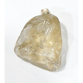 Pendentif Citrine Pierre Brute Polie