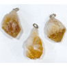 Pendentif Citrine Pointe Cristal