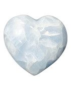 Cœur Calcite Bleue 331g 8cm
