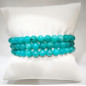 Bracelet Amazonite Bleue Pierre Rondes 6mm
