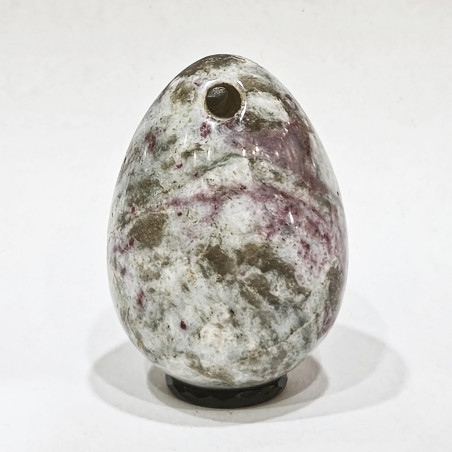 Œuf de Yoni Tourmaline Rose Percé 5 et 6cm