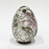 Œuf de Yoni Tourmaline Rose Percé 5 et 6cm