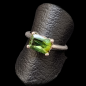 Bague tourmaline verte argent 925 taille 59