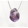 Pendentif Améthyste sur Cordon Réglable