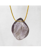 Pendentif Améthyste sur Cordon Réglable
